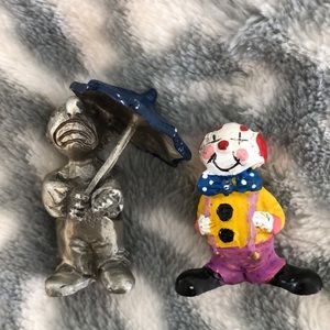 Tiny clown figurines